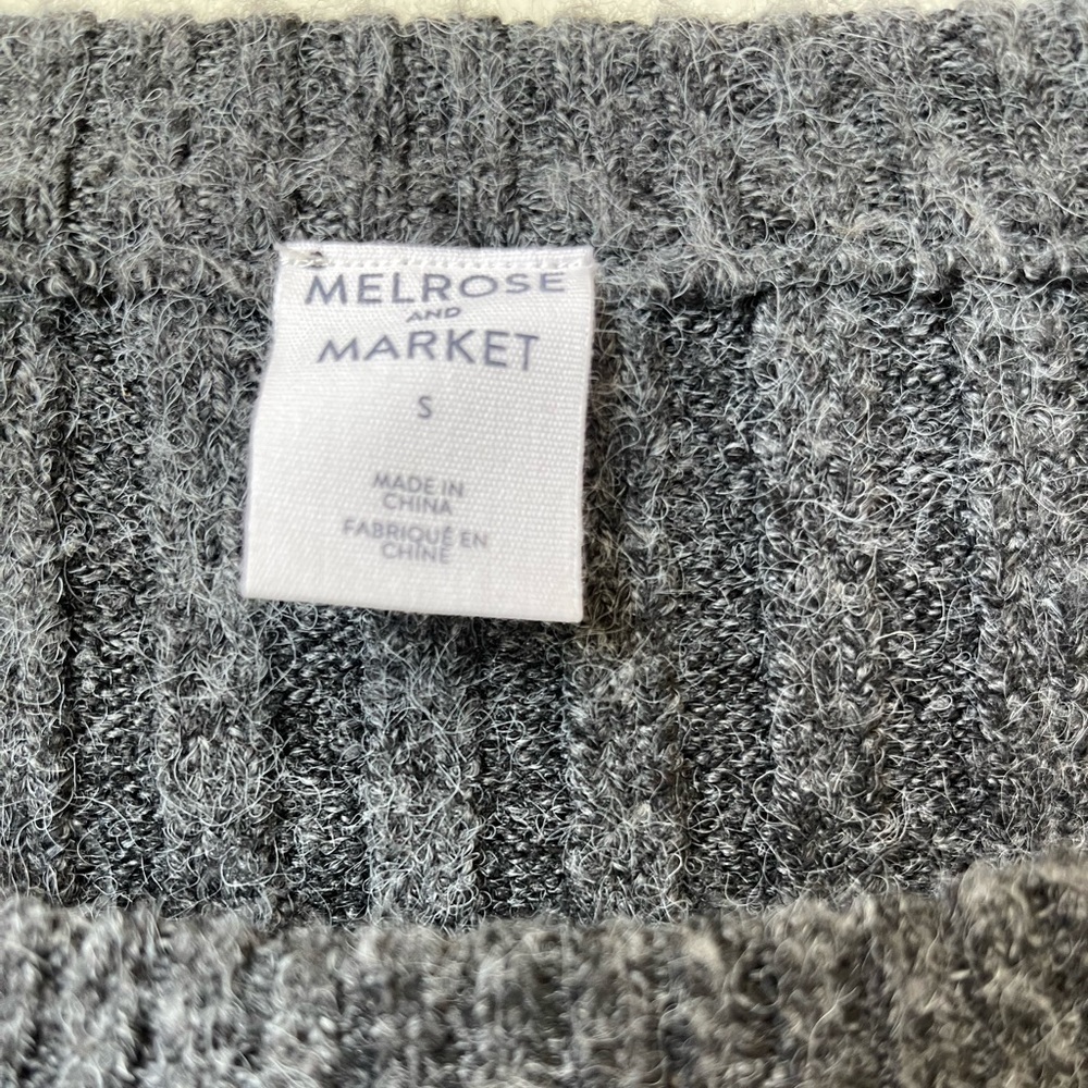 Melrose & Market Mock Neck Mini Ribbed Thick Oversized  Sweater Dress Size Small - Picture 4 of 6